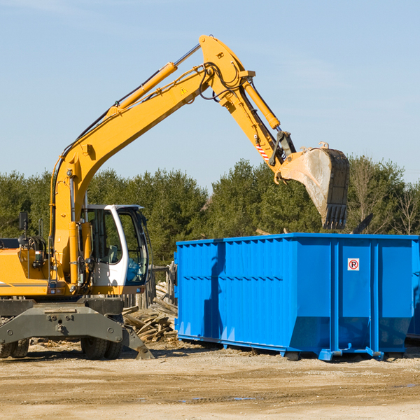 can i choose the location where the residential dumpster will be placed in Gibson